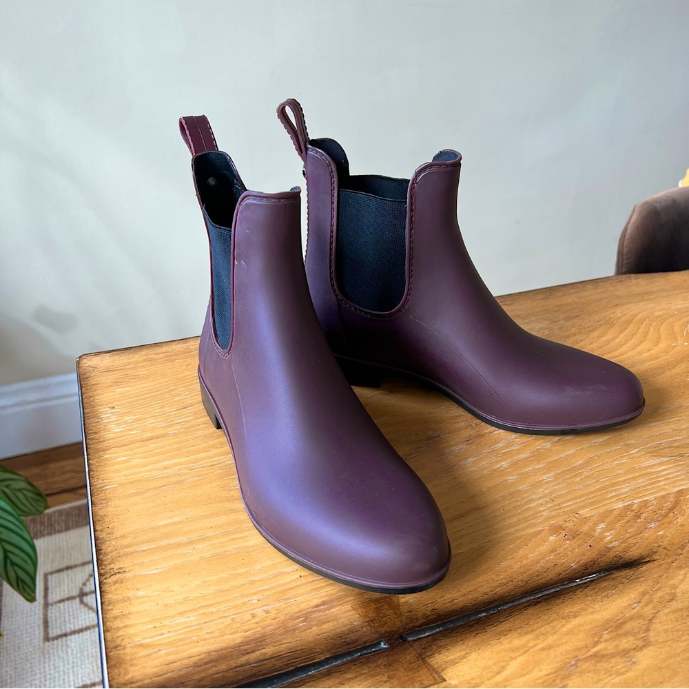 Sam Edelman ‘Tinsley’ Chelsea Rain Boot - Maroon/Purple size 6